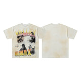 Men's t-shirt with rhinestone print, 100% cotton print