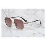 CHH Chrome Hearts Glasses Pure Titanium Double Beam Polygonal Myopia Glasses Frame & Sunglasses