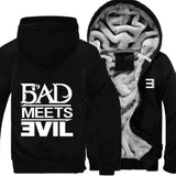 Detroit Eminem Hoodie Eminem Print Fleece Thickened Hoodie
