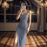 Homecoming Dresses Tight Fashion V-Neck Slim Fit Dress