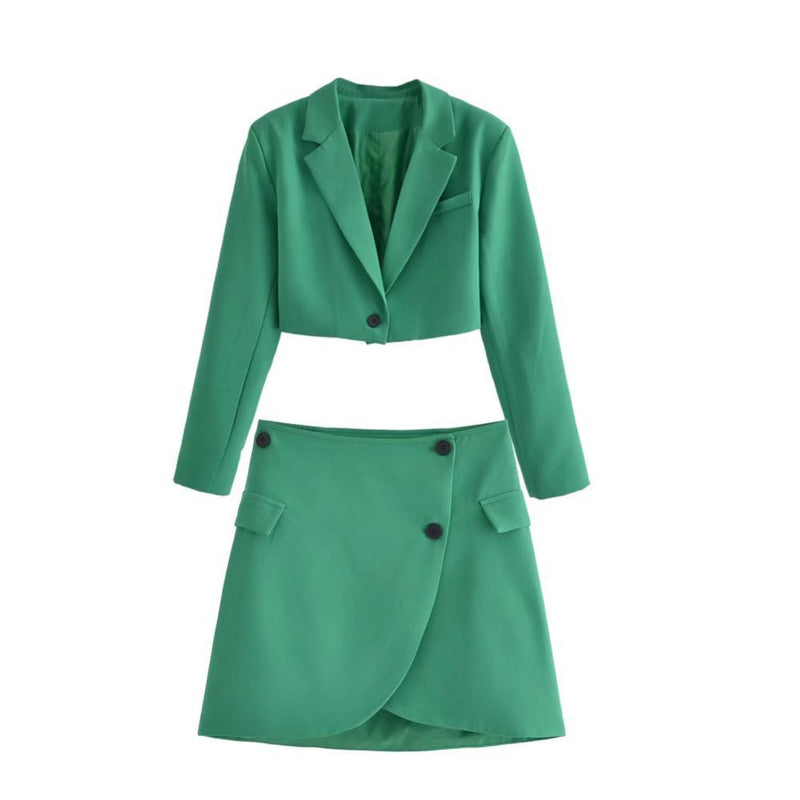 Women Skirt Suit Jacket with Skirt Suit