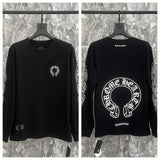 Chh Chrome Heart Long Sleeve Shirt Unisex Fashion Loose Long Sleeve Shirt