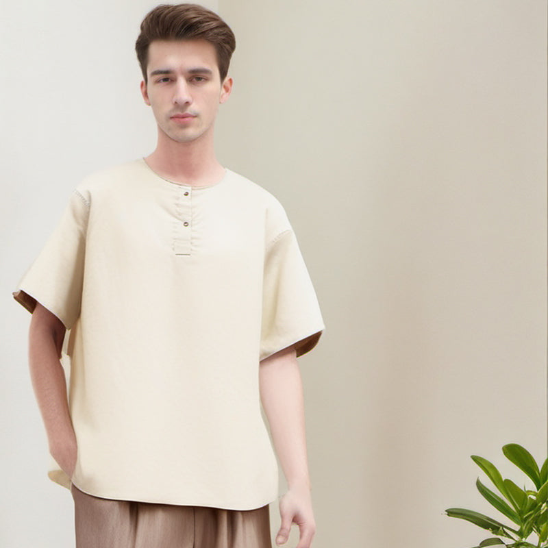 Men's T-shirt Short-Sleeved T-shirt Men's and Women's Loose