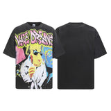 Valleyt-shirt men's direct injection american hip hop printing g pure cotton
