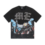 Mixed emotion men's t-shirt - short sleeve, hotfix rhinestone print, 100% cotton