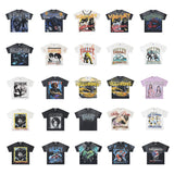Valley men's t-shirt - short sleeve, washed print, 100% cotton streetwear