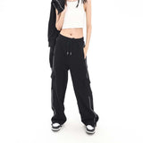 Unisex Pants Autumn Workwear Straight Casual Pants