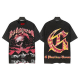 Godspeed men's short-sleeve t-shirt - washed print, hotfix rhinestone detail, streetwear style