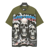 Godspeed men's short-sleeve t-shirt - washed print, hotfix rhinestone detail, streetwear style