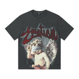 Mixed emotion men's t-shirt - rhinestone print, 100% cotton, american style