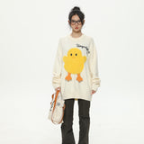 Unisex Sweatshirt Neutral Women's Clothing Yellow Duck Sweater