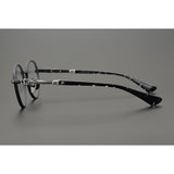 CHH Chrome Hearts Glasses cross engraved vintage round frame glasses pure titanium frame