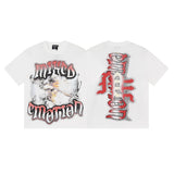 Mixed emotion men's t-shirt - short sleeve, hotfix rhinestone print, 100% cotton