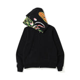 Bathing Ape Hoodie Camouflage Cardigan Men's and Women's Sweater Hoodie Coat