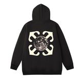 Off OW White Hoodie Moon symbol
