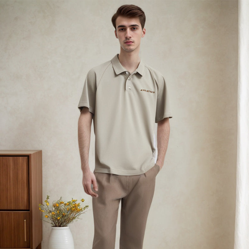 Unisex Polo Shirt Short Sleeve T-Shirt for Men Summer
