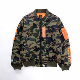 Bathing Ape Coat Autumn and Winter Thickened Cotton Coat Jacket Youth Camouflage Personality Baseball Uniform Cotton Clothes