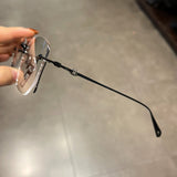 CHH Chrome Hearts Glasses Vintage Pure Titanium Frameless Perforated Ultra Light Frame