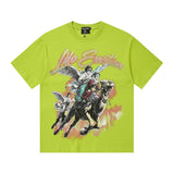 Mixed emotion cross-border t-shirt rhinestone printingg pure cottonprinting