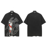Godspeed men's short-sleeve t-shirt - washed print, hotfix rhinestone detail, streetwear style
