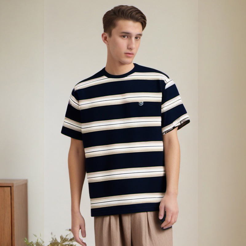 Men's T-shirt Striped Short-Sleeved T-shirt