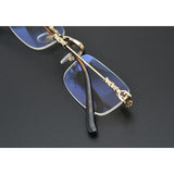 CHH Chrome Hearts Glasses Frameless Glasses Frame Vintage Ultra Light Myopia Glasses Frame