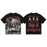 Life hustlere short-sleeved t-shirt men's pure cotton street printing fashion