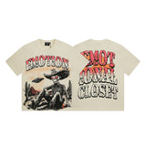 Mixed emotion men's t-shirt - short sleeve, hotfix rhinestone print, 100% cotton