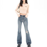 Unisex Pants Autumn Workwear Skinny Jeans