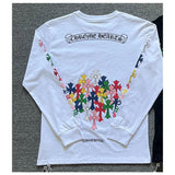 Chh Chrome Heart Long Sleeve Shirt Unisex Fashion Loose Long Sleeve Shirt