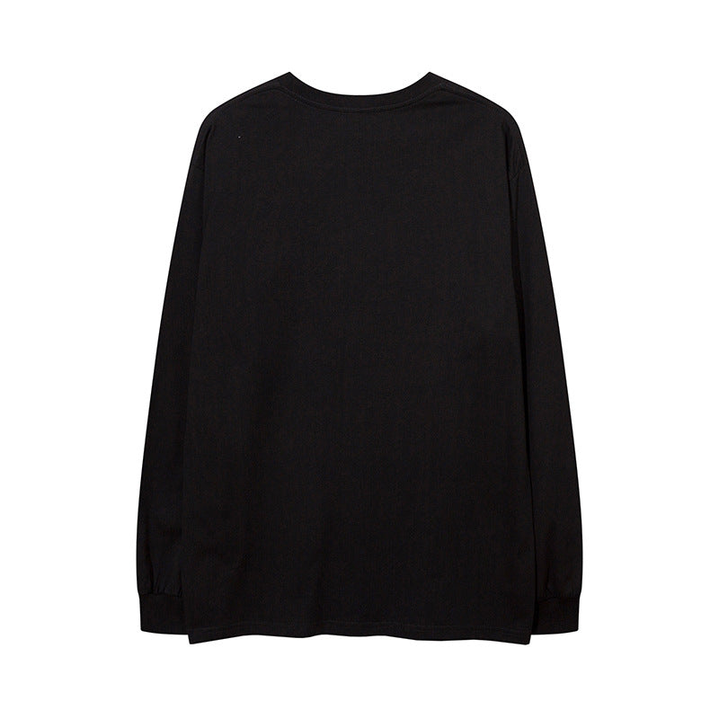Men Long Sleeve Shirt Letter Printing Couple's Tops Street Casual Long Sleeve T-shirt Men and Women