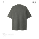 American vintage street T-shirt pure cotton retro men's and women's summer loose