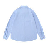 Men Long Sleeved T Shirt Embroidered Long Sleeve Shirt Boys All-Matching Casual Ruffle Handsome Loose Spring and Autumn