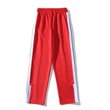 Palm Angle Pants Palm Angels Striped Trousers Men's and Women's Loose Casual Sports Pants