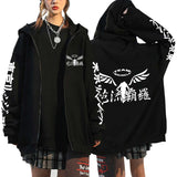 Men Women Tokyo Revengers Anime Zip Up Hoodies Manga Pullove