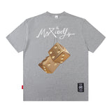 Men's T Shirt Printed Short-Sleeved T-shirt Men's and Women's Loose Style Ins Fashion Brand Loose
