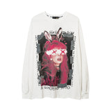 Men Long Sleeve Shirt Street Printing Long Sleeve T-shirt Men's and Women's Ins Sweater Couple