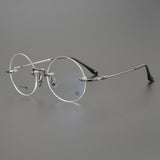 CHH Chrome Hearts Glasses Japanese high-luxury handmade rimless glasses frame pure titanium ultra-light round