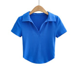 Women T-Shirt Spring Short Sleeve Slim T-shirt Top