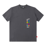 Men T Shirt Street Letter Print Short-Sleeve T-shirt Men's Loose Casual Couple