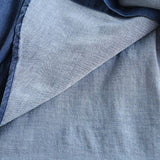 Women T-shirt Spring and Autumn Leisure Loose Denim Shirt Long Sleeve Top