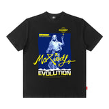 Men T Shirt Printed T-shirt Male and Female Personality Fashion Brand Short Sleeve Hip Hop