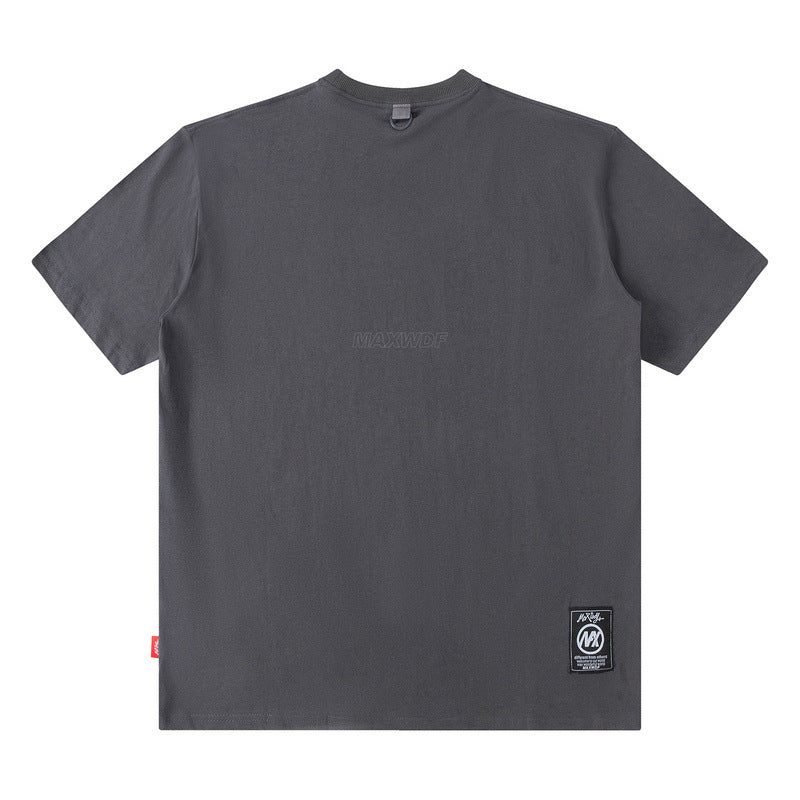 Men T Shirt Men's Hip Hop Loose Short Sleeve T-shirt Astronaut