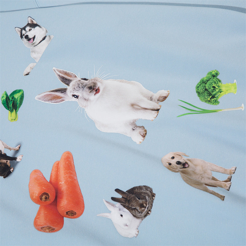 Men Hoodie Fun Animal Rabbit Printed Hoodie