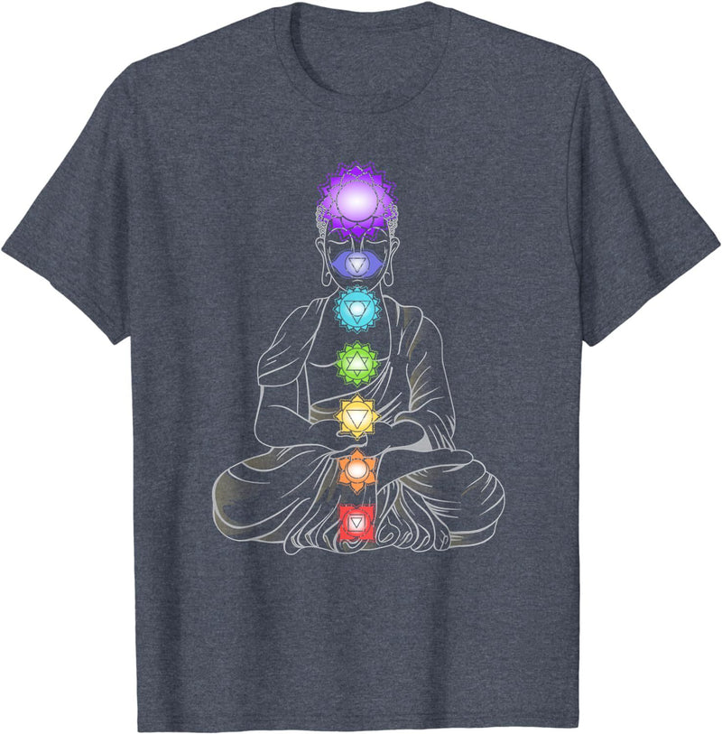 New Yoga Meditation Spiritual Body Energy Chakra T-Shirt