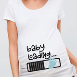 Baby In Progress Baby Loading Maternity Short Sleeve