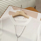 Women T-shirt Ice Silk Sweater Summer Vest Slimming T-shirt