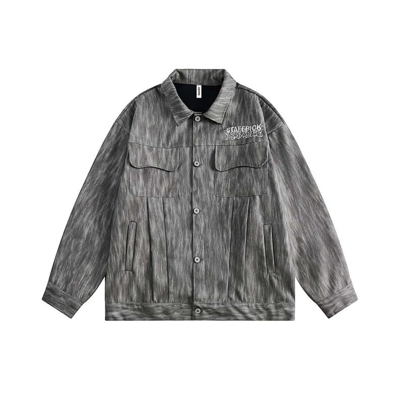Unisex Jacket Fall Velvet Flower Retro Leather Coat Women's Clothing