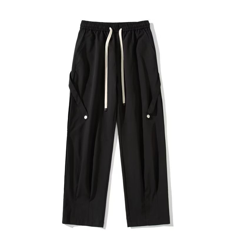 Men Sweatpants Tactical Pants Men's Summer Retro Loose Wide Leg Leisure
