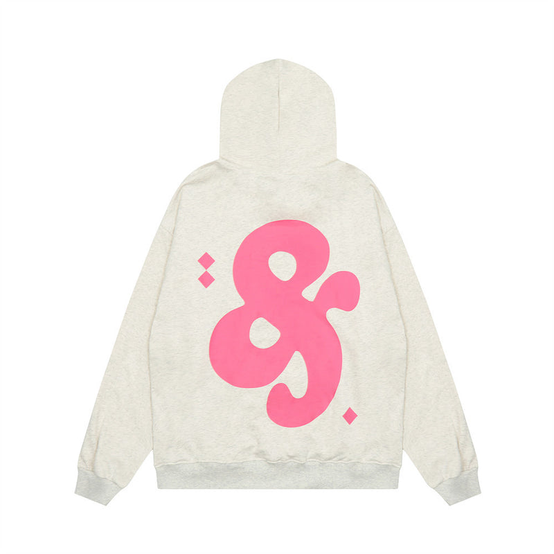 Men Hoodie Printed Sweater Men's Loose Casual Autumn and Winter Hoodie